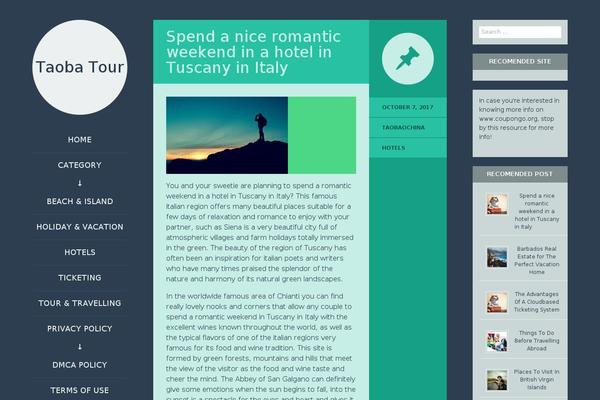 Flounder theme site design template sample