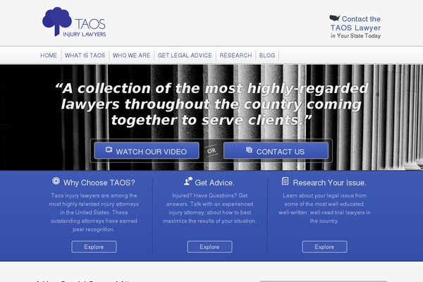 taosinjurylawyers.com site used Taos