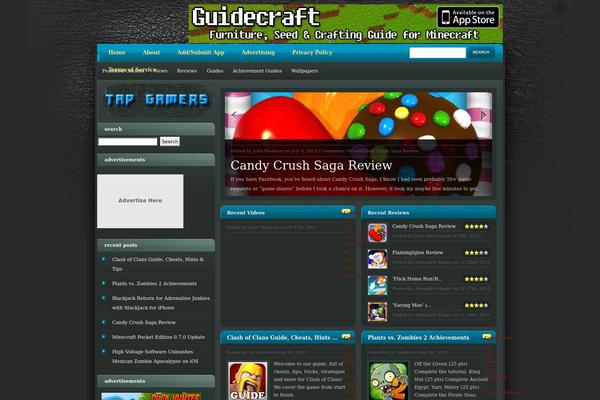 eGamer theme site design template sample