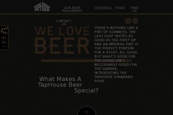 taphouse theme websites examples
