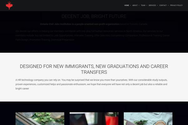 Brooklyn theme site design template sample