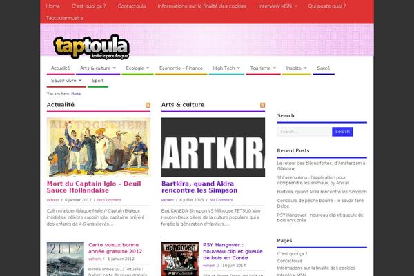 MesoColumn theme site design template sample