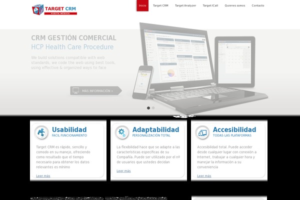 targetcrm.es site used Zerif Lite