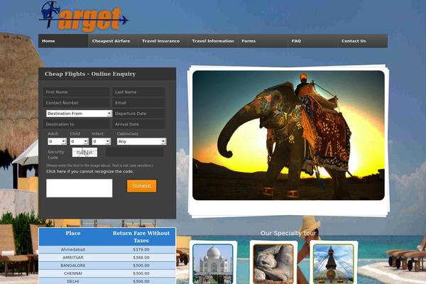 targettraveltours.com.au site used Travelpress