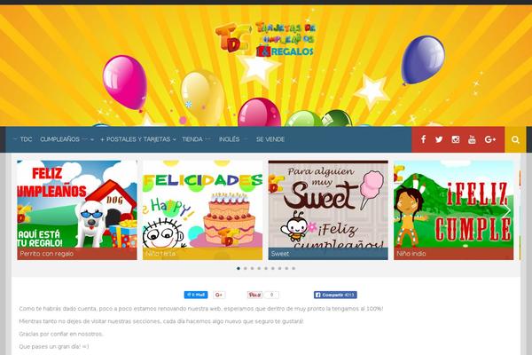 tarjetasdecumpleanos.es site used Synapse