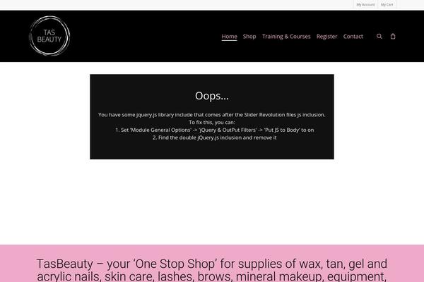tasbeauty.com.au site used Salient