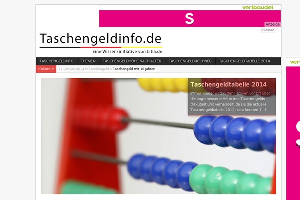 Generatepress_child theme site design template sample
