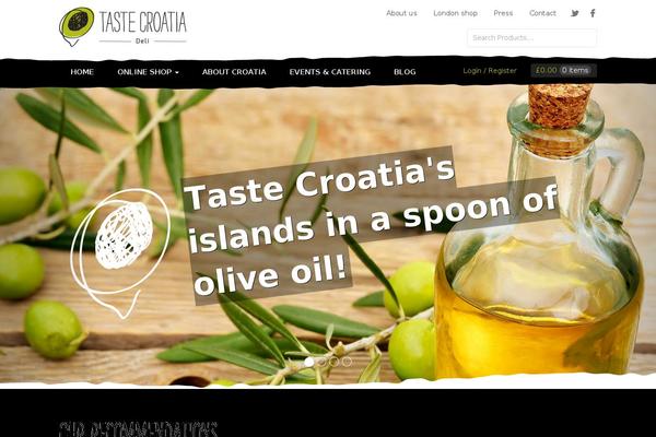 tastecroatia.co.uk site used Storefront