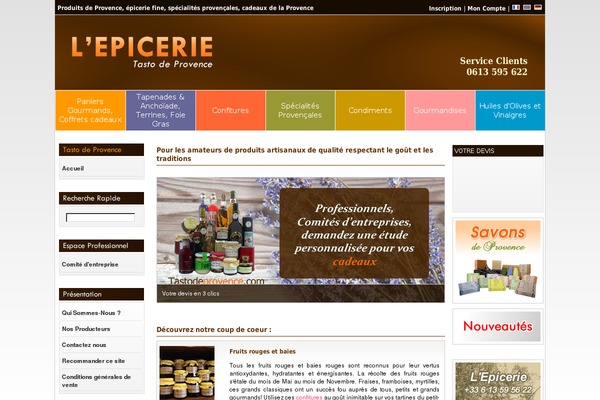 tastodeprovence.com site used Chili-lite