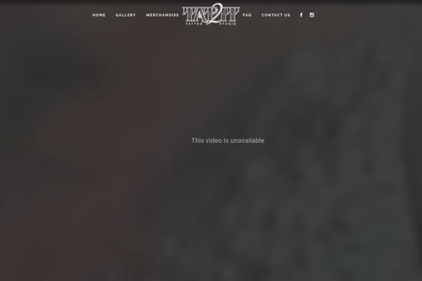 Tattoo theme site design template sample