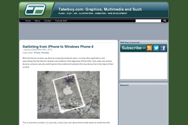 taterboy.com site used Ad Mag-Lite