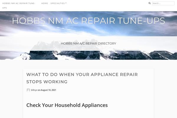 Aaron theme site design template sample