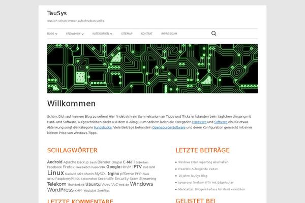 Tiny Framework theme site design template sample