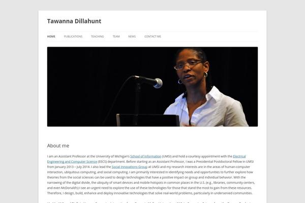 Twentytwelve-child theme site design template sample