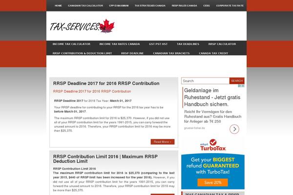 tax theme websites examples