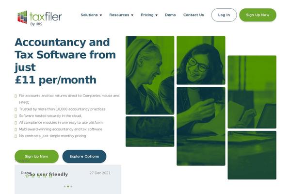 Iris theme site design template sample