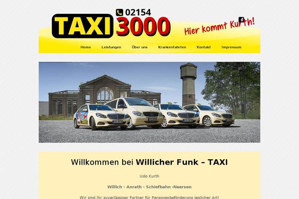Taxi theme site design template sample