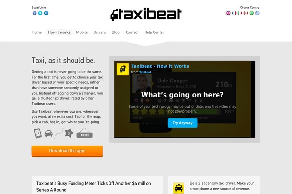 taxibeat theme websites examples