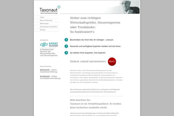 taxonaut.ch site used Advofinder