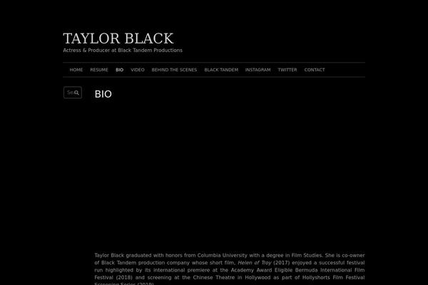 Coral Dark theme site design template sample