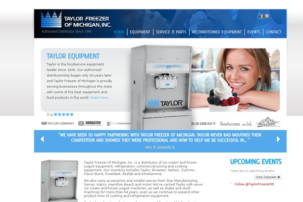 Foodservice theme site design template sample