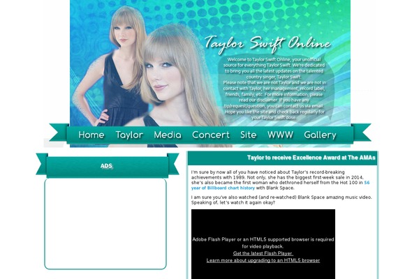 taylorswiftonline.net site used Smartvariety_1.0.71