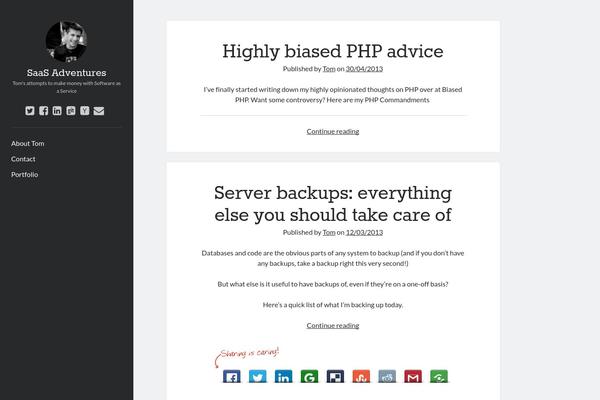 Site using WooTumblog plugin