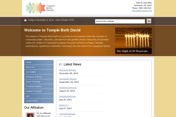 Site using WordPress Content Slide plugin