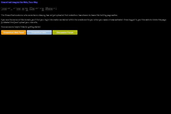Dreamhost theme site design template sample