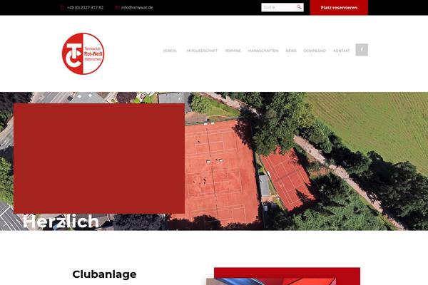 Tennisclub theme site design template sample