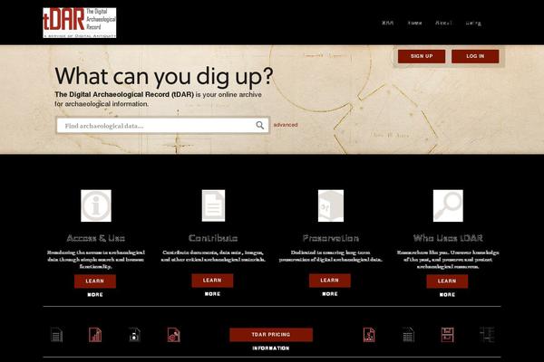 tdar.org site used Bootstrap-basic4-child