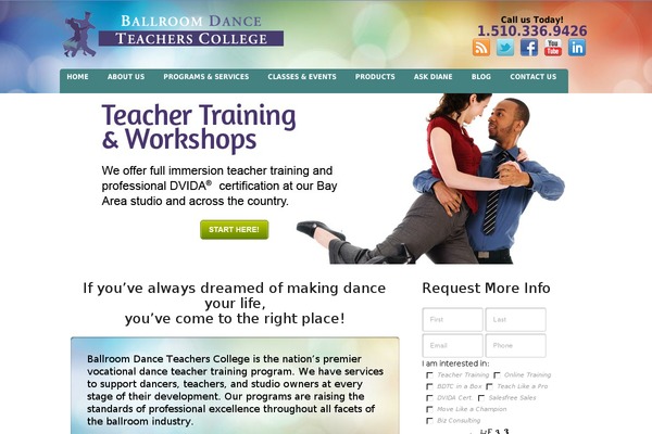 Impreza theme site design template sample