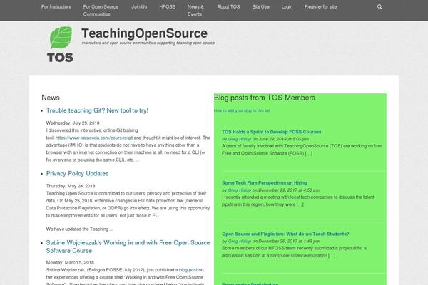 teachingopensource.org site used Gridalicious
