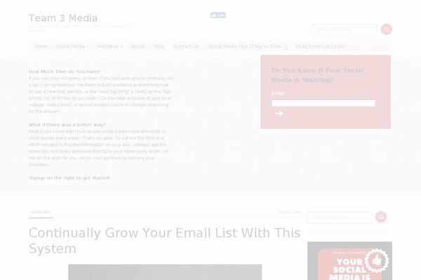 Balance theme site design template sample