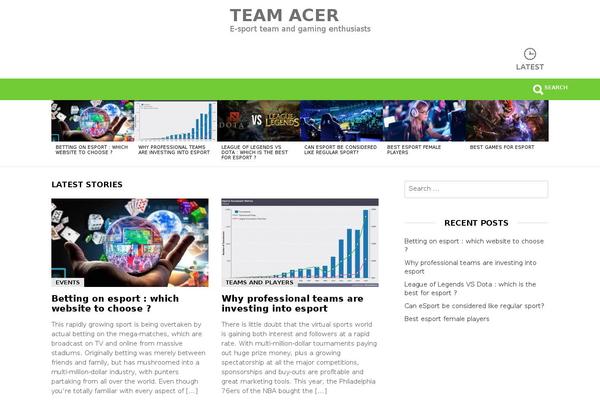 Bimber-child-theme theme site design template sample