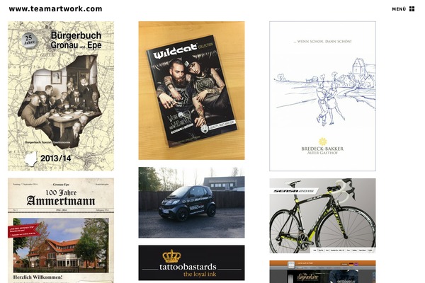 Caos theme site design template sample