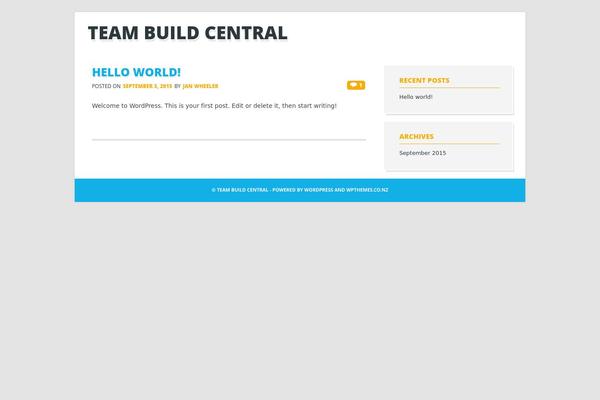 The Bizness theme site design template sample