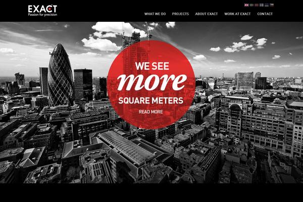 Exact theme site design template sample