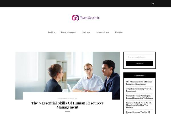 Carrie theme site design template sample