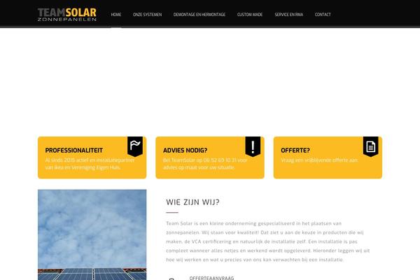 teamsolar.nl site used Albist-wp