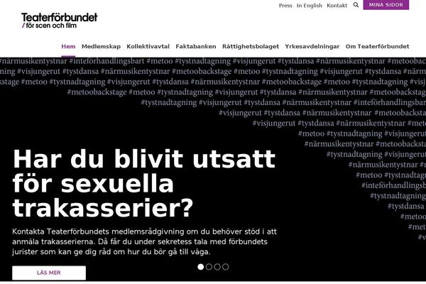teaterforbundet.se site used Wptemplate