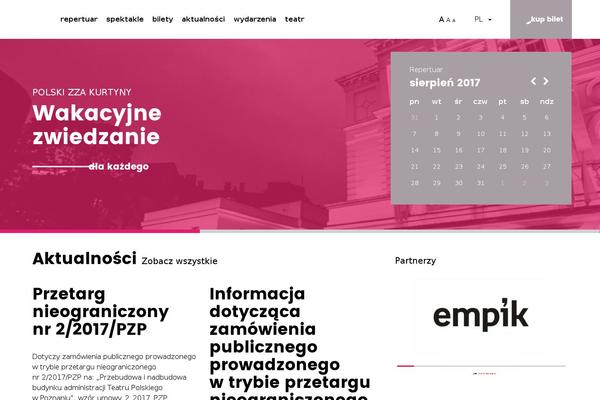 teatr-polski.pl site used Teatrpolski