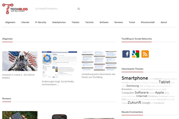 tech-blog.net site used Qusq-lite