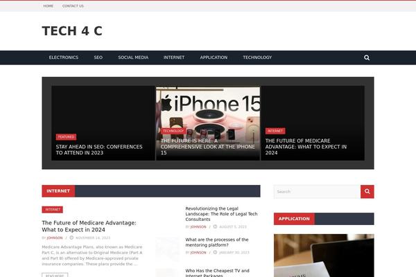 Gloria theme site design template sample
