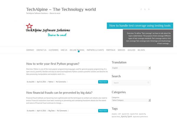 Attitude theme site design template sample