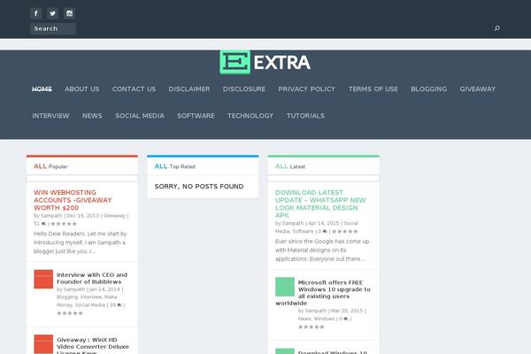 Site using Metro-style-social-widget plugin
