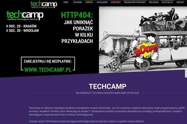techcamp.pl site used Unity