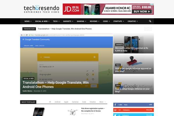 Site using Td-standard-pack plugin