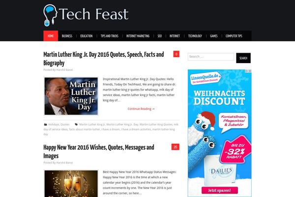 SmartMag theme site design template sample
