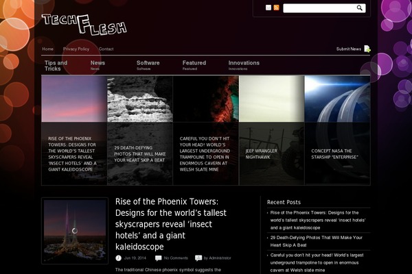 Blogus theme site design template sample